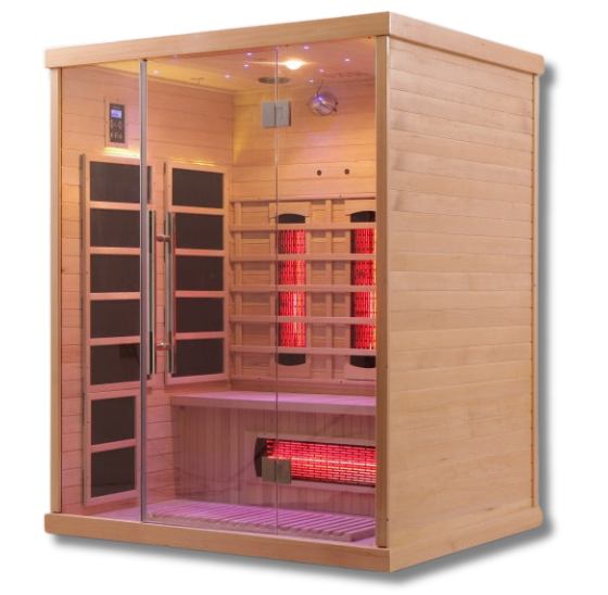 Infrared Sauna 3 Person Dominion Spas Warehouse Guys